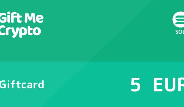 Gift Me Crypto Gift Card Solana 5 EUR