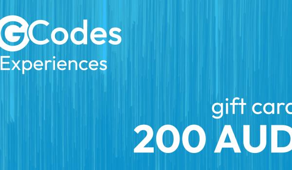 GCodes Global Experiences Gift Card 200 AUD