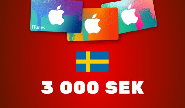Apple iTunes Gift Card 3000 SEK