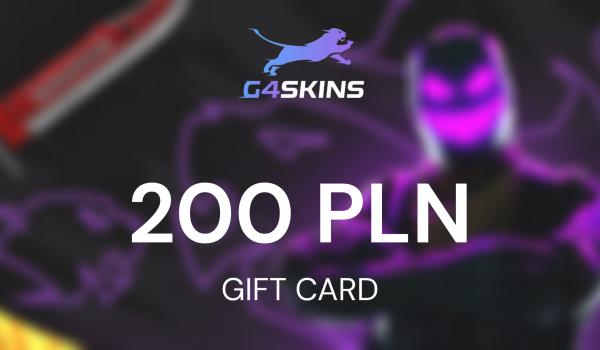 G4Skinscom Gift Card 200 PLN