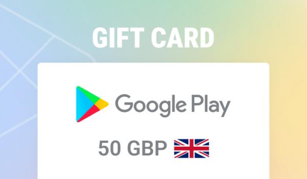 Google Play Gift Card 50 GBP