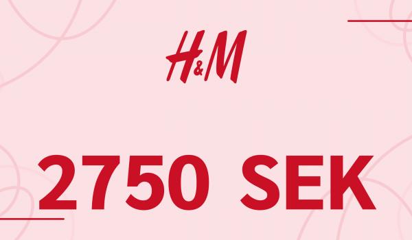 H and M Gift Card 2750 SEK