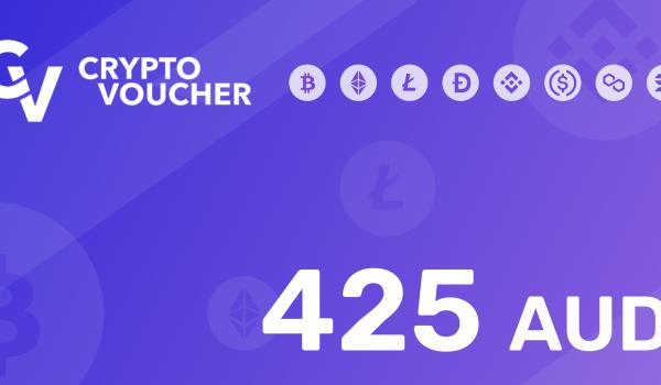 Crypto Voucher Gift Card 425 AUD