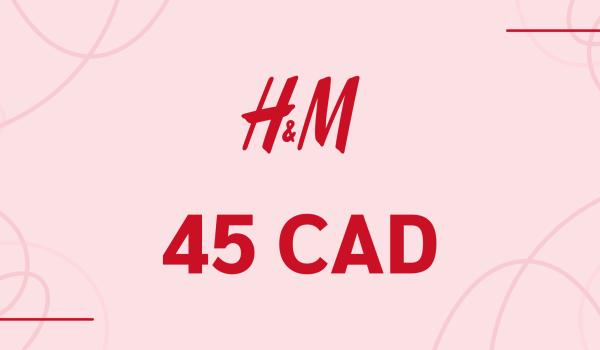 H and M Gift Card 45 CAD