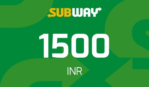 Subway Gift Card 1500 INR