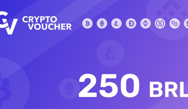 Crypto Voucher Gift Card 250 BRL
