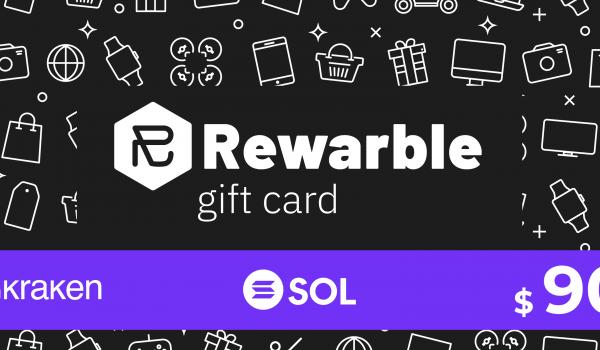 Rewarble Kraken Gift Card SOL 90 USD