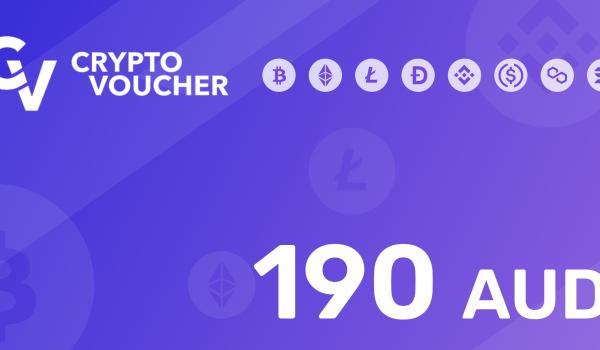 Crypto Voucher Gift Card 190 AUD