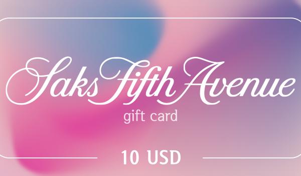 Saks Fifth Avenue Gift Card 10 USD