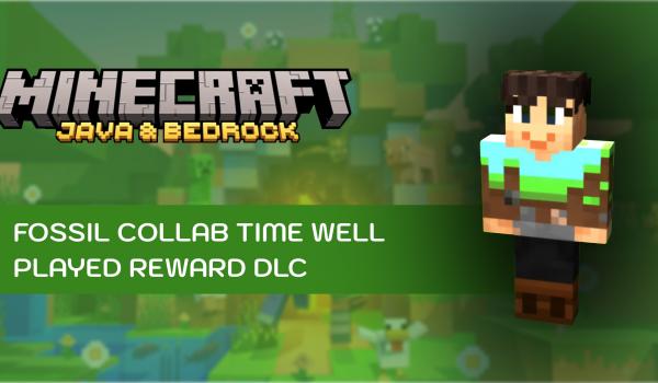 Minecraft Java and Bedrock Edition Fossil Collab Time Well Played Reward DLC (Xbox Series)