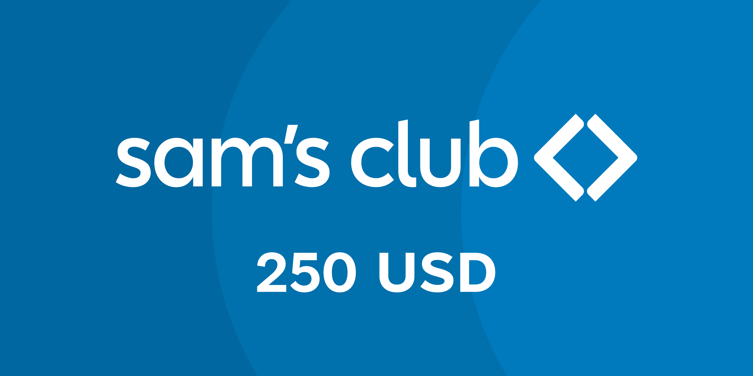 Sams Club Gift Card 250 USD