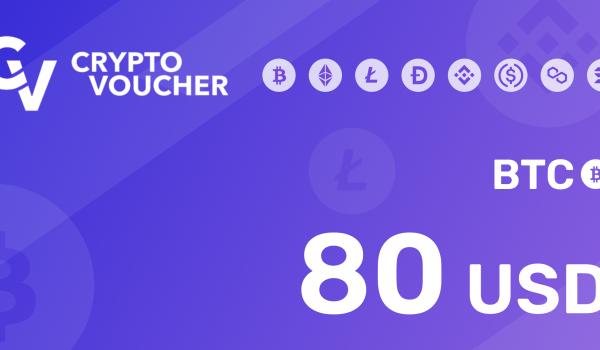 Crypto Voucher BTC 80 USD
