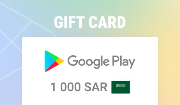 Google Play Gift Card 1000 SAR