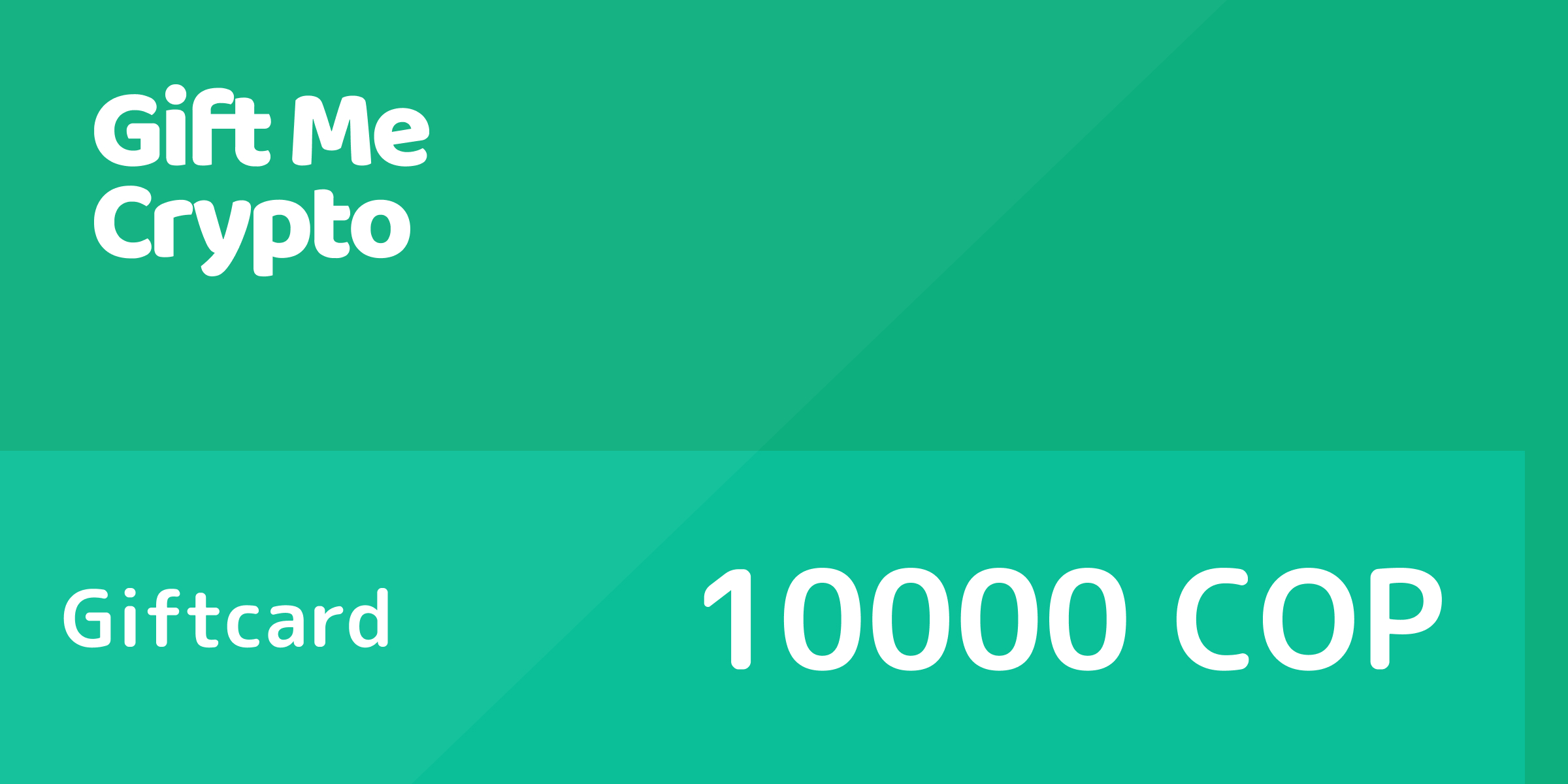 Gift Me Crypto Gift Card 10000 COP