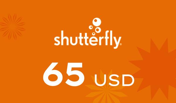 Shutterfly Gift Card 65 USD