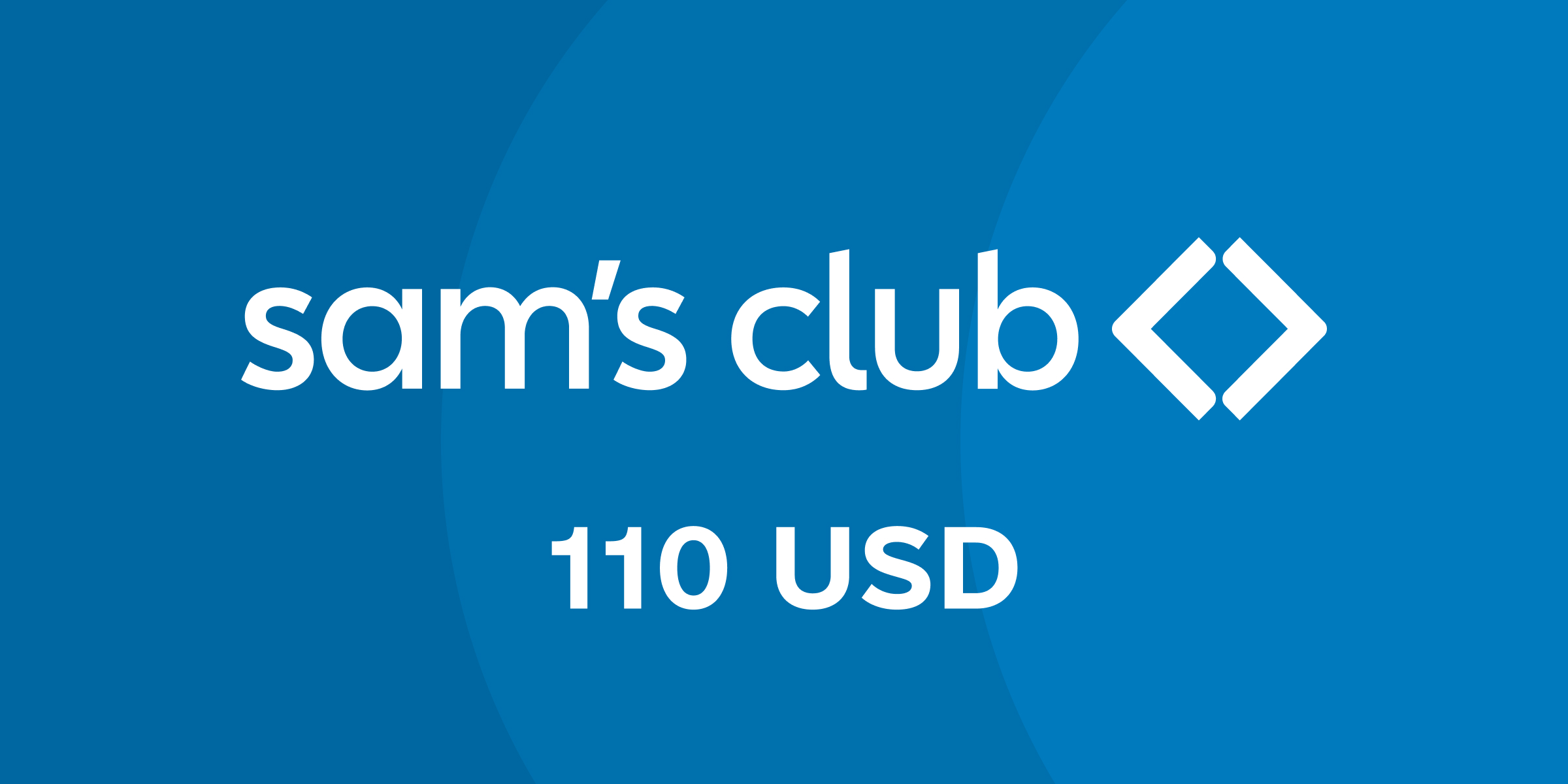 Sams Club Gift Card 110 USD