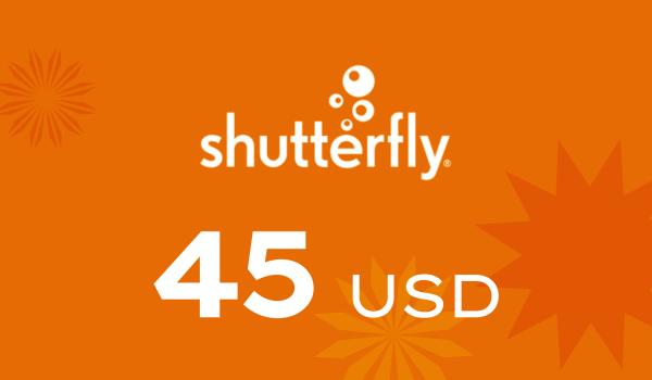 Shutterfly Gift Card 45 USD
