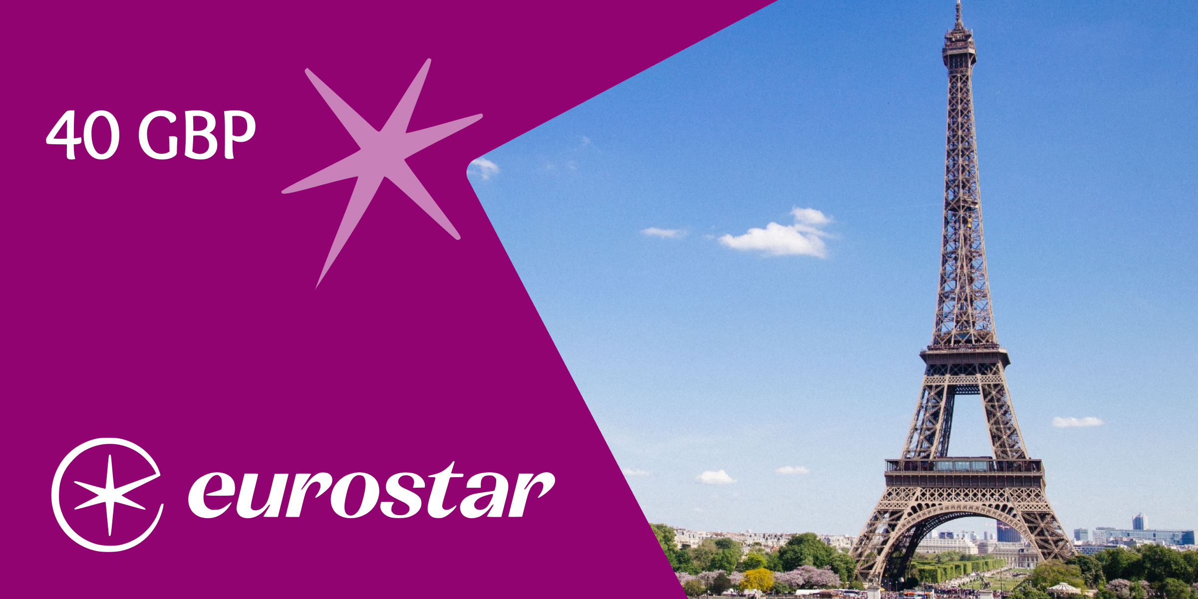 Eurostar Gift Voucher 40 GBP