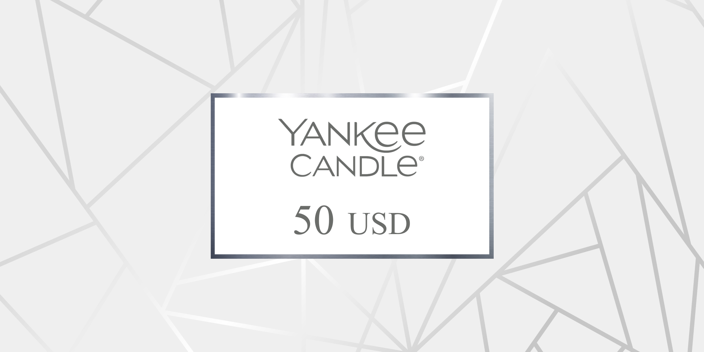 Yankee Candle Gift Card 50 USD
