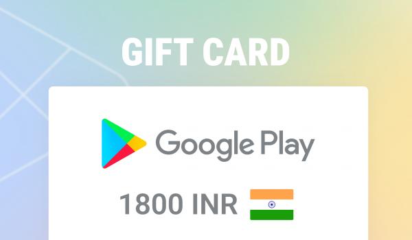 Google Play Gift Card 1800 INR