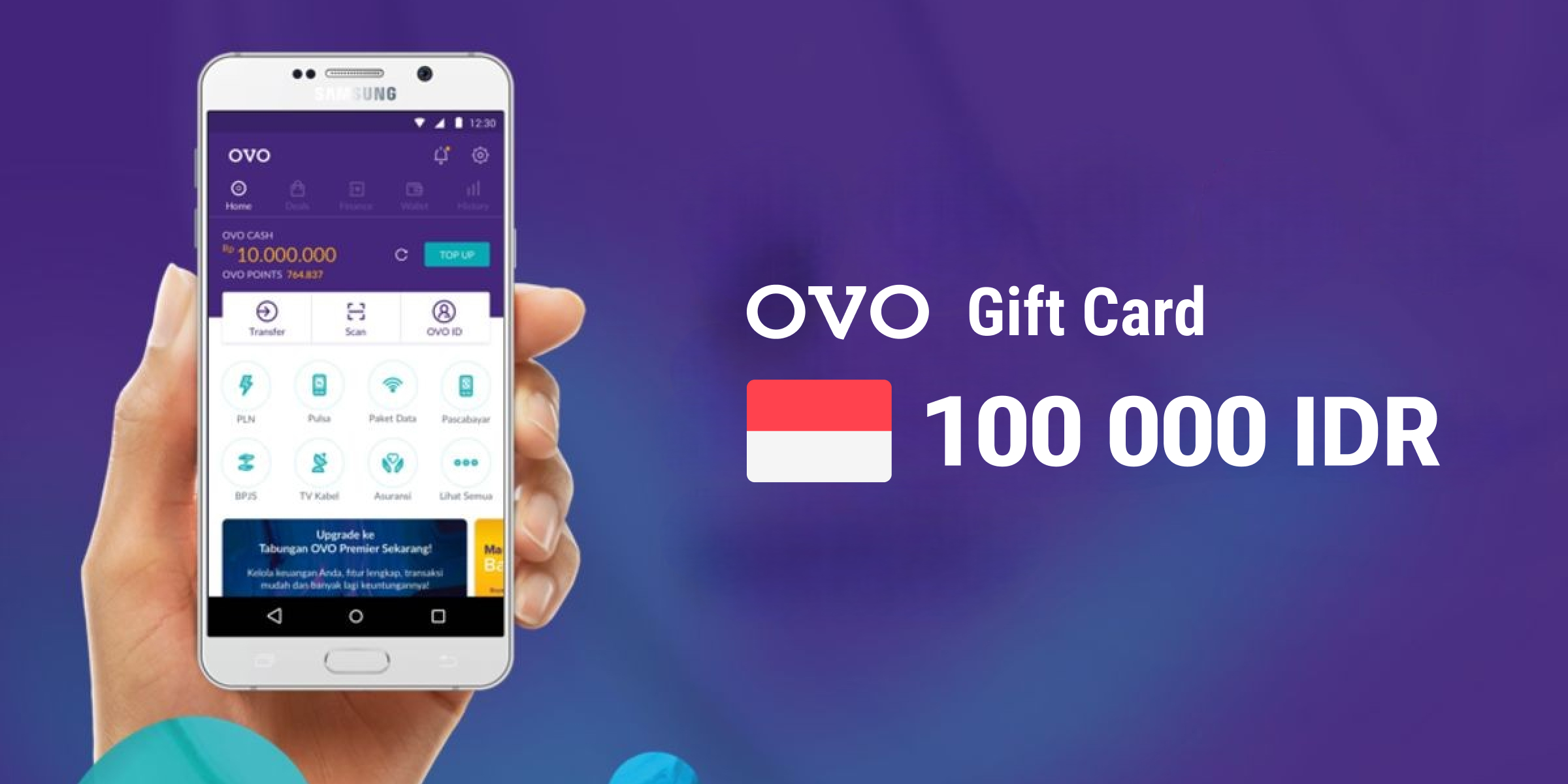 Ovo Cash Gift Card 100 000 IDR