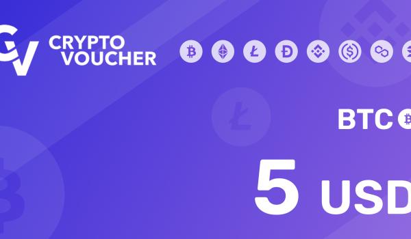 Crypto Voucher BTC 5 USD