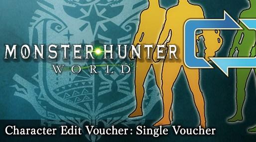 Monster Hunter World Character Edit Voucher Single Voucher DLC (PC)