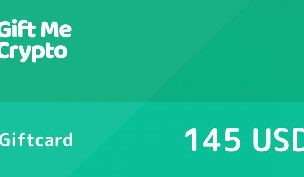 Gift Me Crypto Gift Card 145 USD