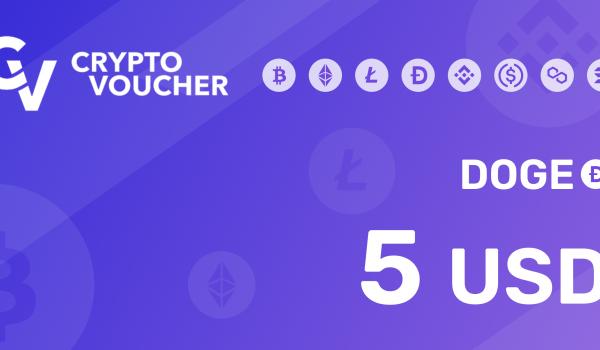 CRYPTO VOUCHER DOGE 5 USD
