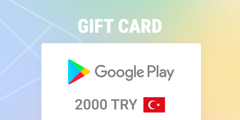 Google Play Gift Card 2000 TRY