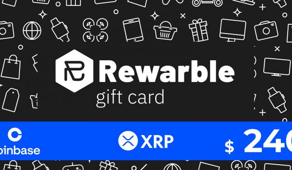 Rewarble Coinbase Gift Card XRP 240 USD