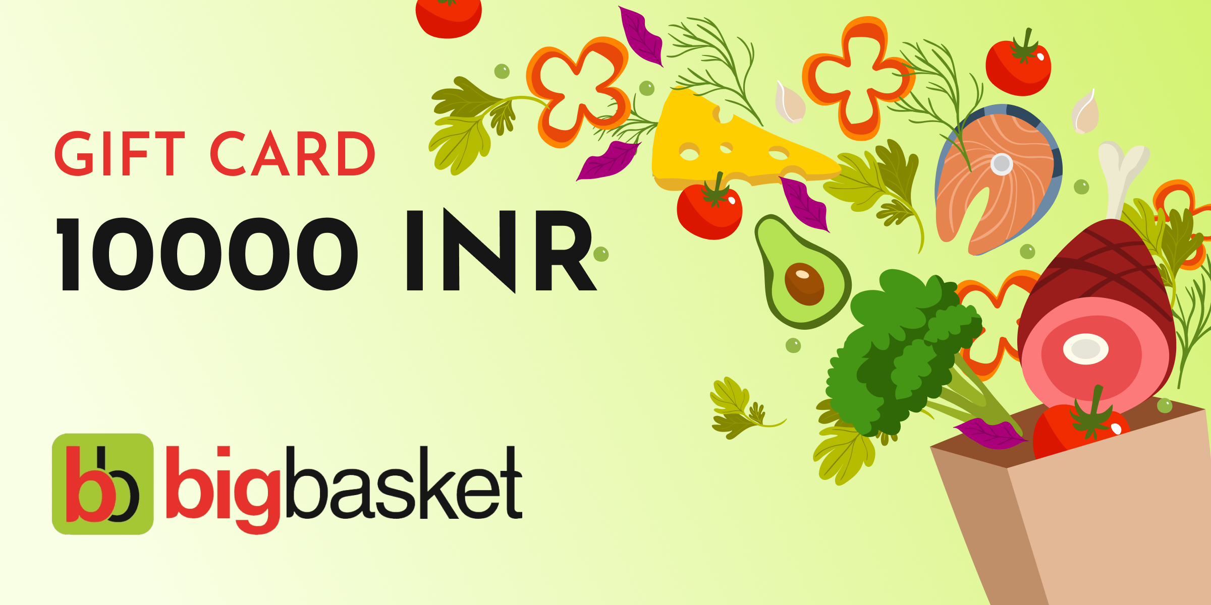 Bigbasket Gift Card 10000 INR