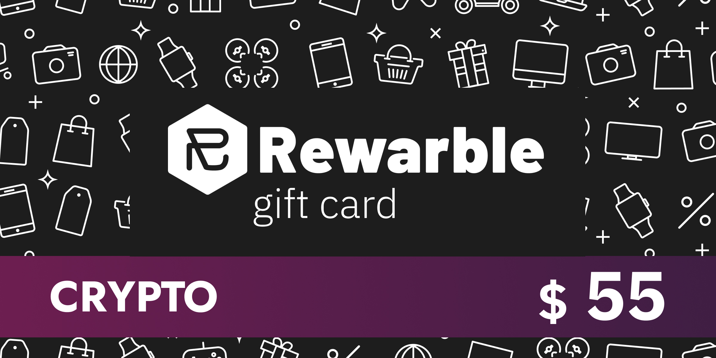 Rewarble Crypto Gift Card 55 USD