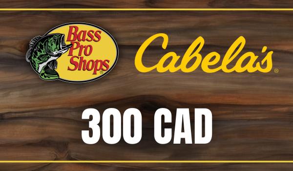 Bass Pro and Cabelas Gift Card 300 CAD
