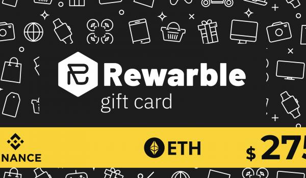Rewarble Binance Gift Card ETH 275 USD