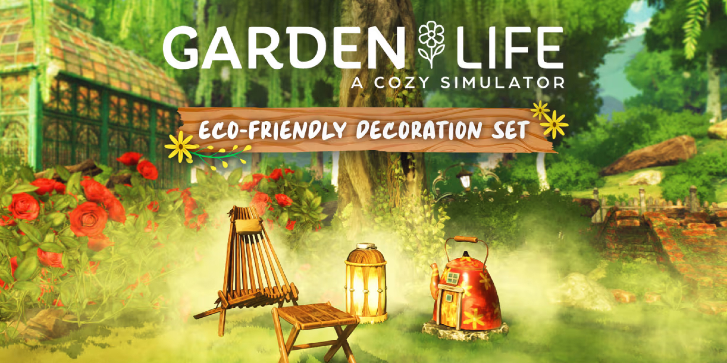 Garden Life A Cozy Simulator Eco friendly Decoration Set DLC (PC)