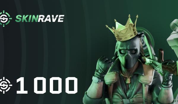 SkinRave gg 1000 Tokens Gift Card