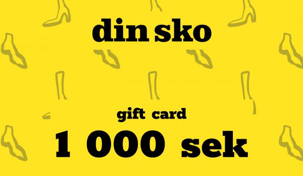 Nilson DinSko Gift Card 1000 SEK