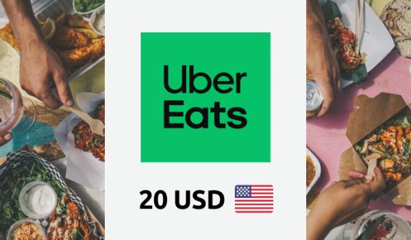 Uber Eats Gift Card 20 USD