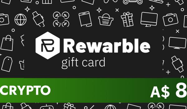 Rewarble Crypto Gift Card 8 AUD