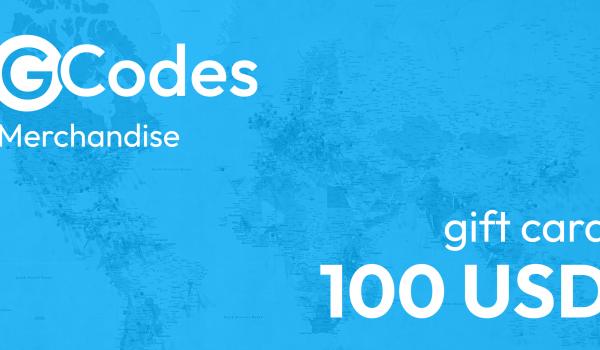 GCodes Global Merchandise Gift Card 100 USD