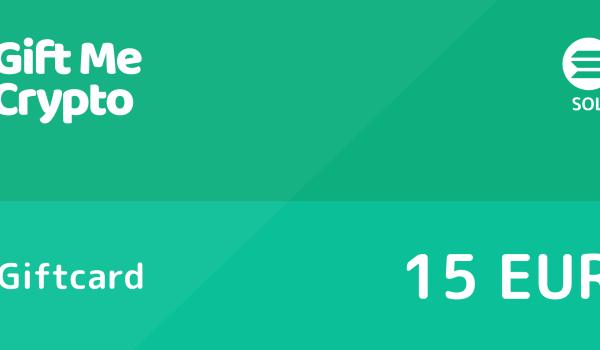 Gift Me Crypto Gift Card SOLANA 15 EUR