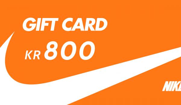 Nike Store Gift Card 800 DKK