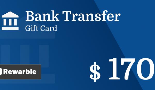 Bank Transfer Gift Card 170 USD