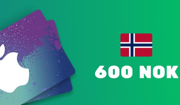 Apple iTunes Gift Card 600 NOK