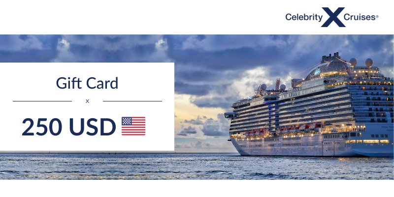Celebrity Cruises Gift Card 250 USD