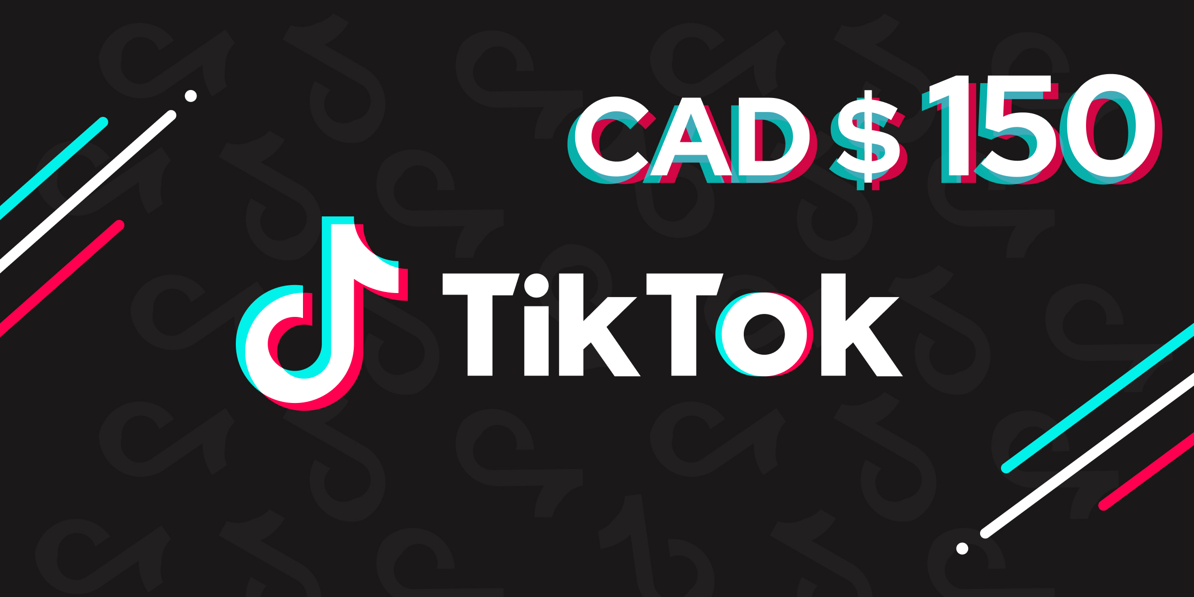 TikTok Gift Card 150 CAD