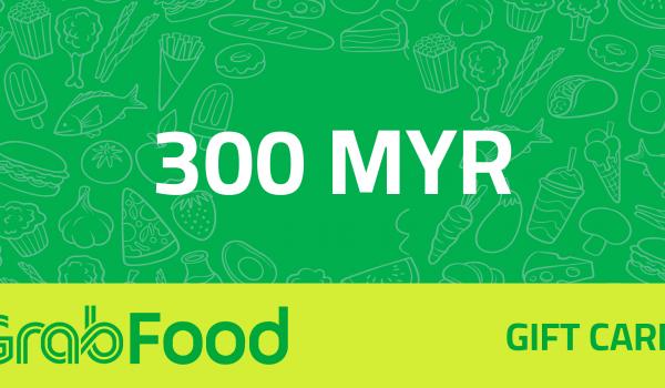 GrabFood Gift Card 300 MYR