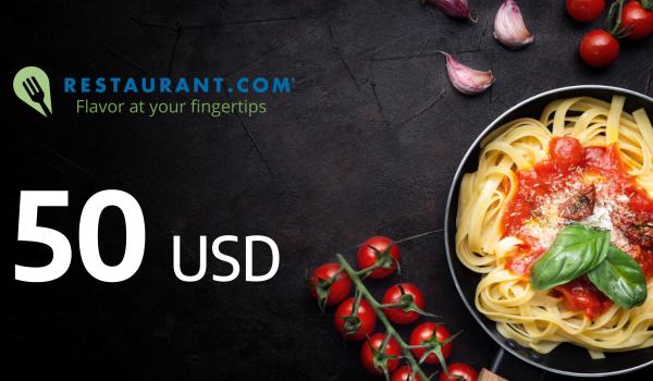 Restaurantcom Gift Card 50 USD