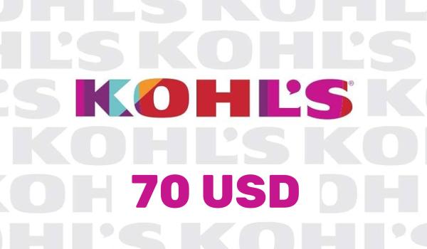 Kohls Gift Card 70 USD